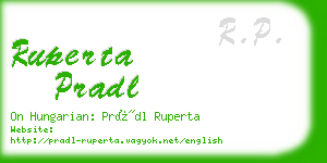 ruperta pradl business card